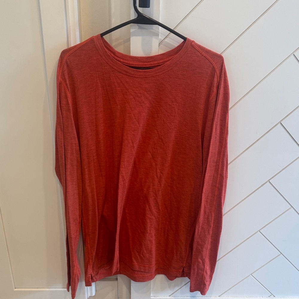 Lululemon Orange Long Sleeve Shirt
